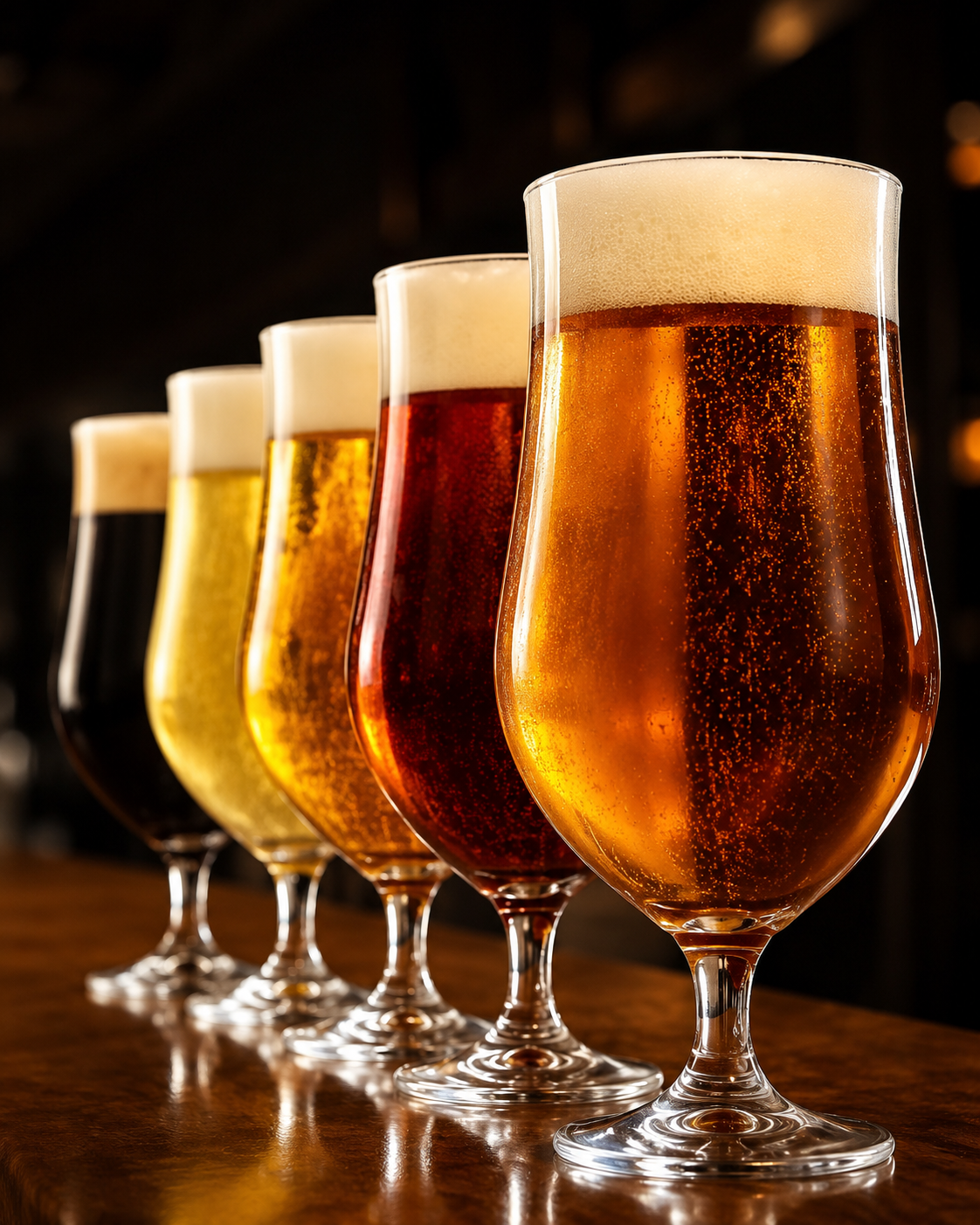 Biergläser für Degustation