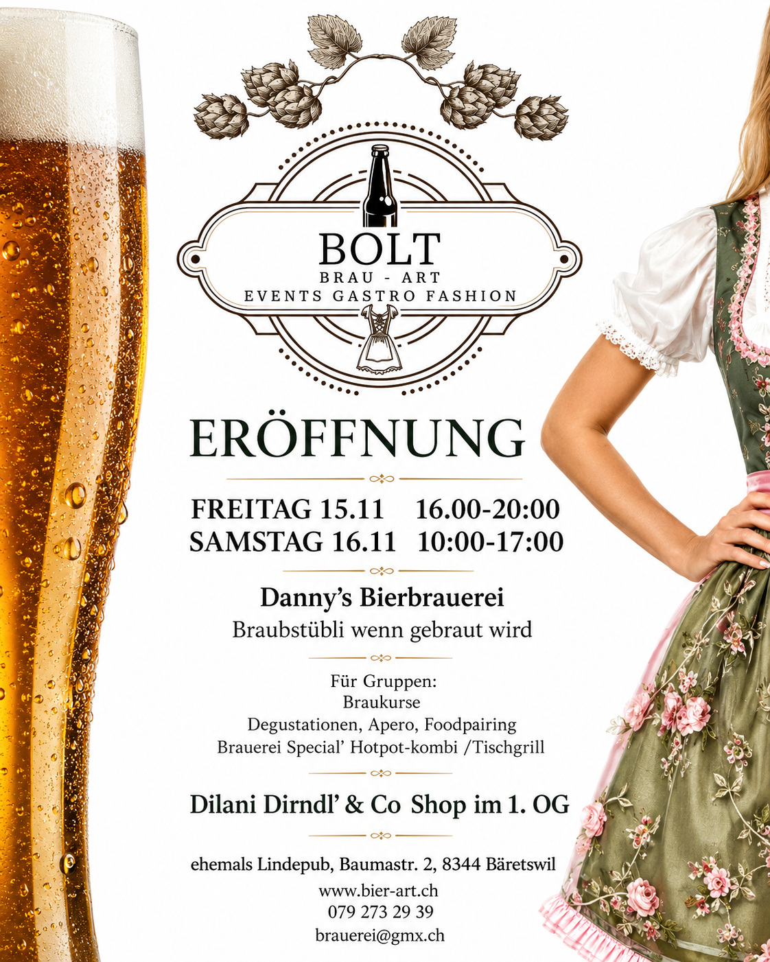 Eröffnung 15.11 und 16.11 bei Bolt Bier-Art